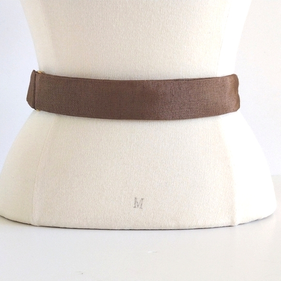 80s Carolyn Tanner Designs Beaded Braided Rope Wide Adjustable Belt